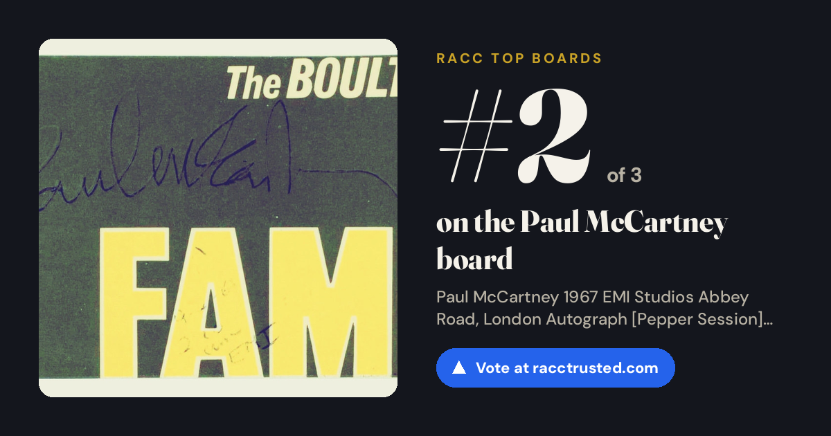 Share card: #2 of 3 on the Paul McCartney board