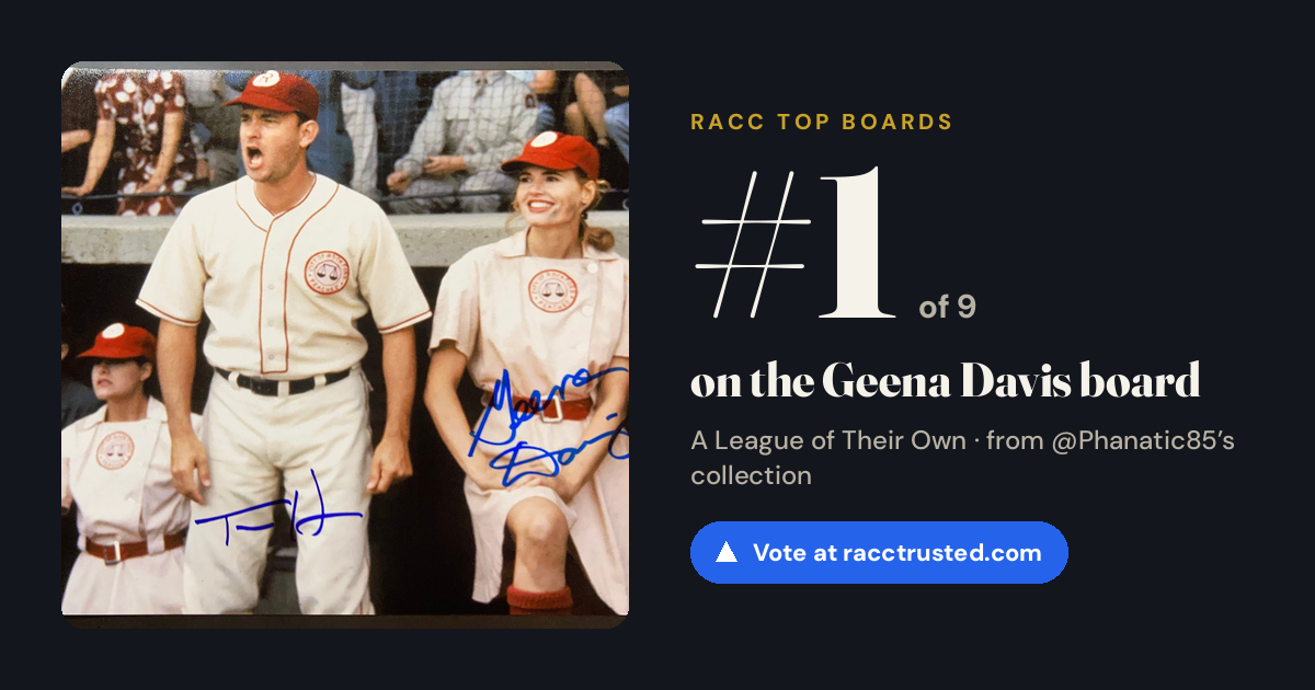 Share card: #1 of 9 on the Geena Davis board
