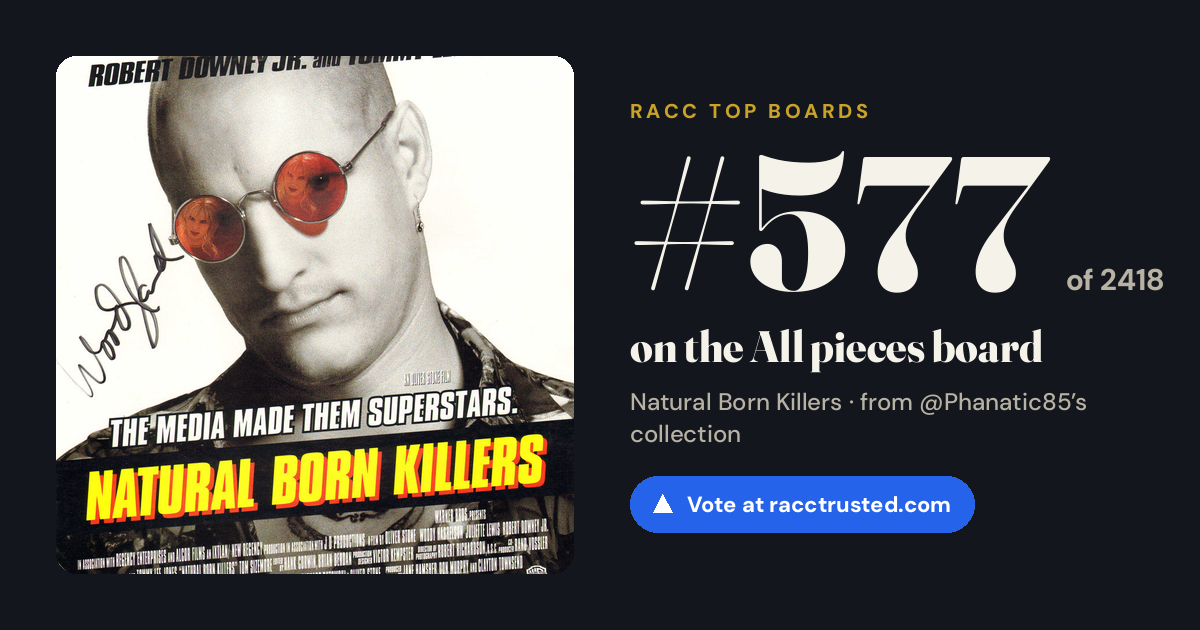 Share card: #577 of 2418 on the All pieces board
