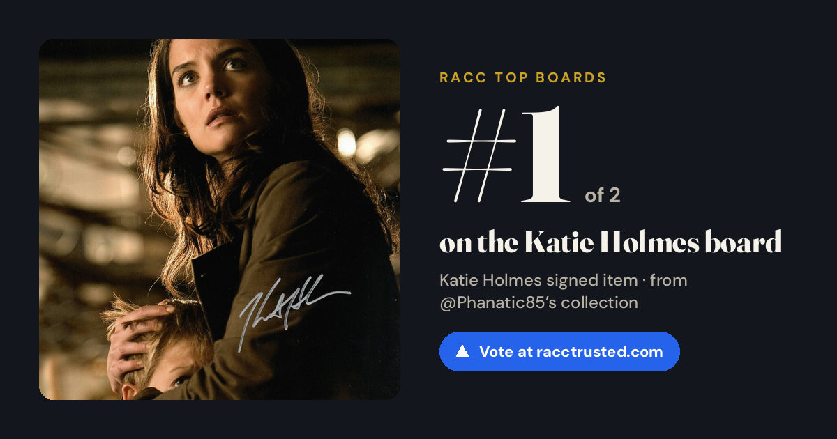 Share card: #1 of 2 on the Katie Holmes board