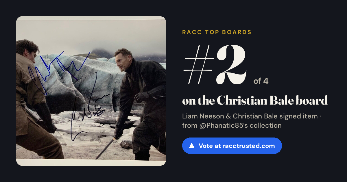 Share card: #2 of 4 on the Christian Bale board