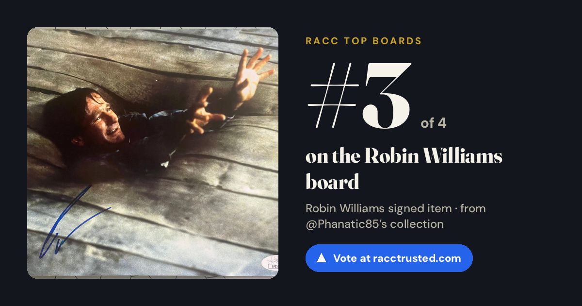 Share card: #3 of 4 on the Robin Williams board