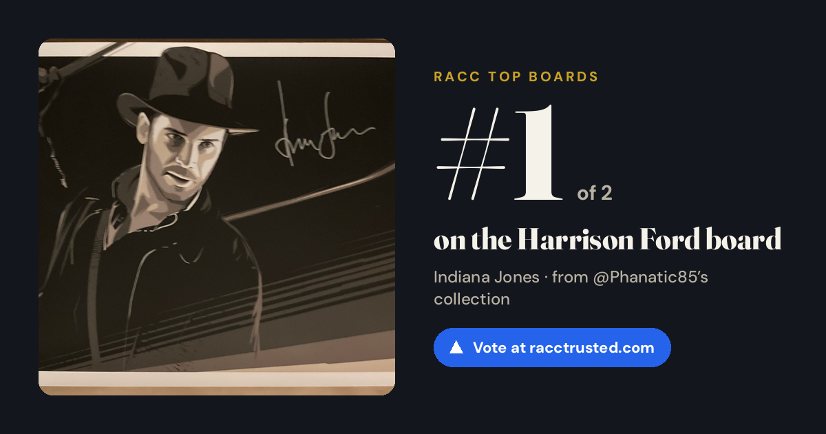 Share card: #1 of 2 on the Harrison Ford board
