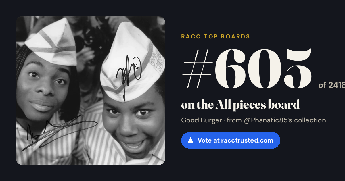 Share card: #605 of 2418 on the All pieces board