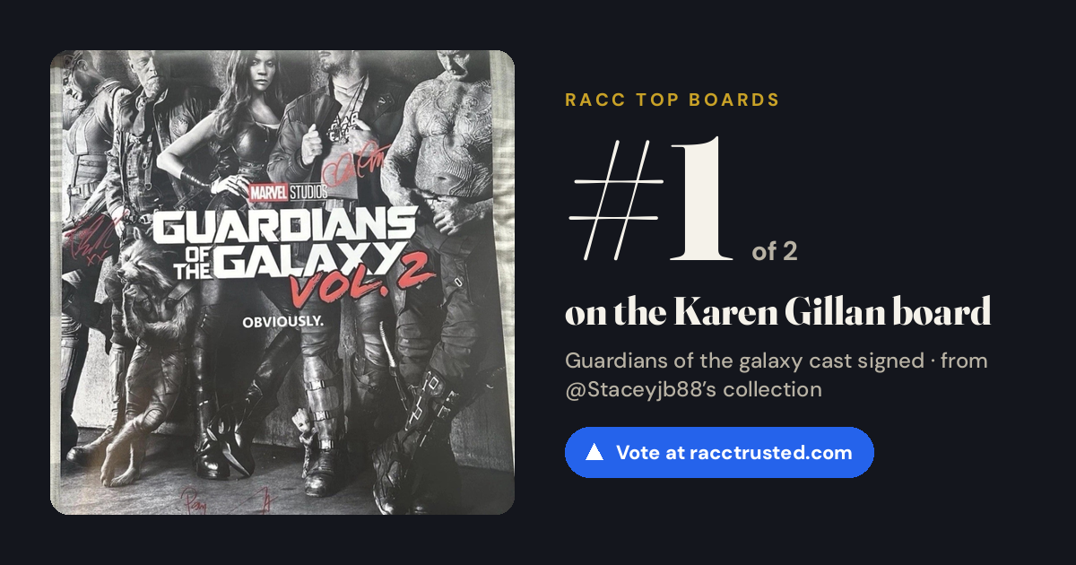 Share card: #1 of 2 on the Karen Gillan board