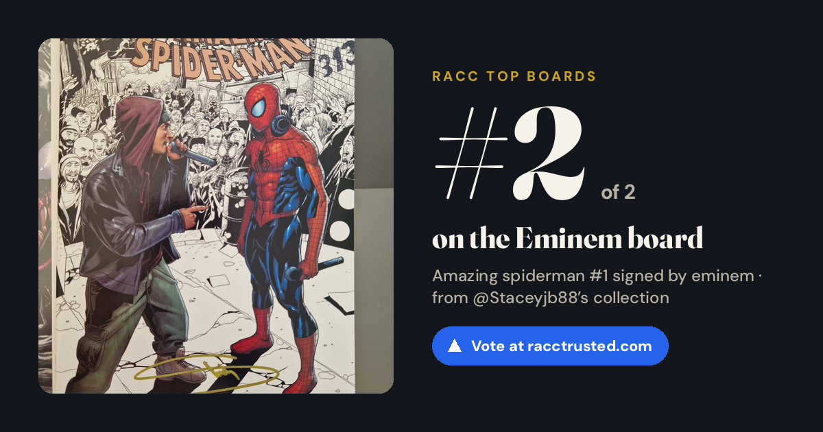 Share card: #2 of 2 on the Eminem board
