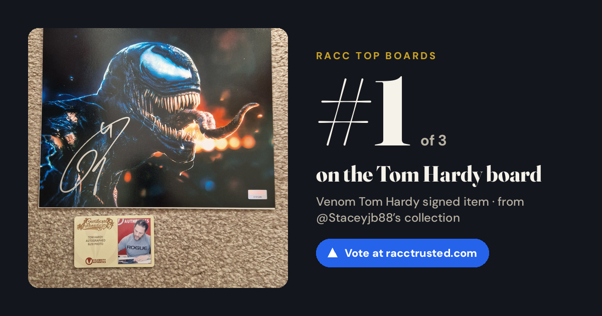 Share card: #1 of 3 on the Tom Hardy board
