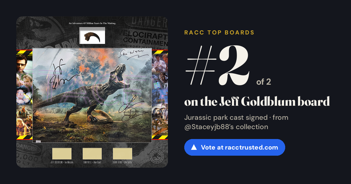 Share card: #2 of 2 on the Jeff Goldblum board