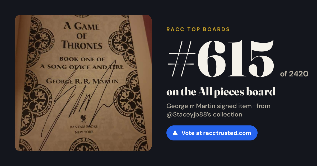 Share card: #615 of 2420 on the All pieces board