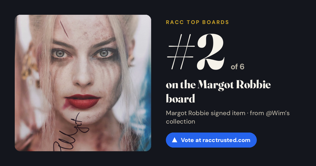 Share card: #2 of 6 on the Margot Robbie board