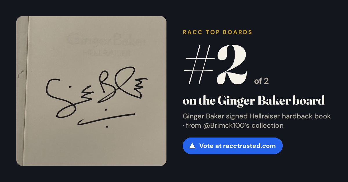 Share card: #2 of 2 on the Ginger Baker board
