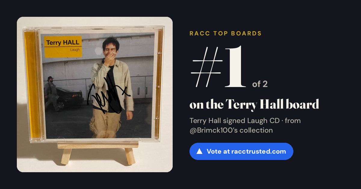 Share card: #1 of 2 on the Terry Hall board