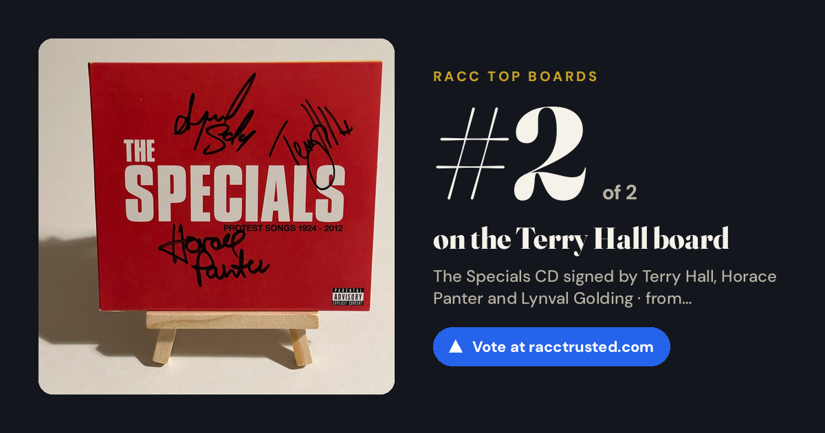 Share card: #2 of 2 on the Terry Hall board