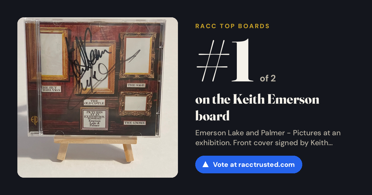 Share card: #1 of 2 on the Keith Emerson board