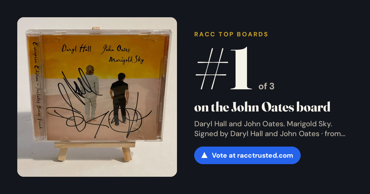 Share card: #1 of 3 on the John Oates board