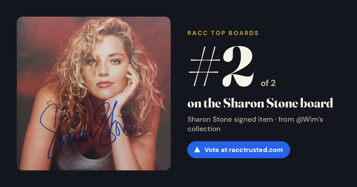 Share card: #2 of 2 on the Sharon Stone board