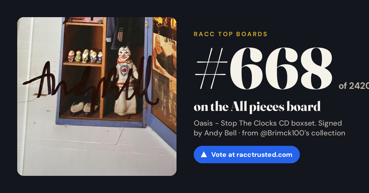 Share card: #668 of 2420 on the All pieces board