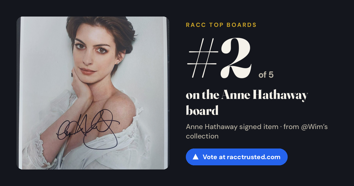Share card: #2 of 5 on the Anne Hathaway board