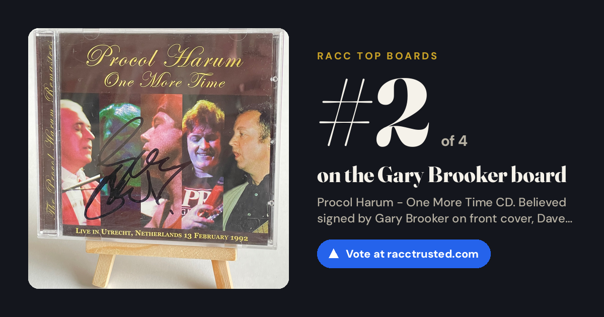 Share card: #2 of 4 on the Gary Brooker board