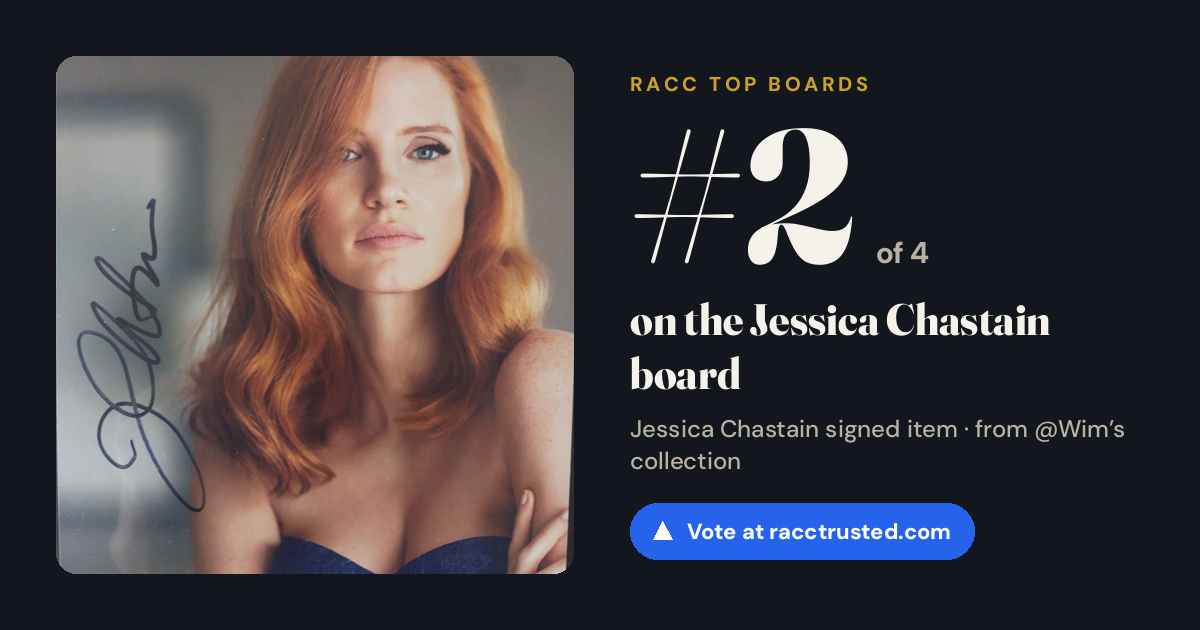 Share card: #2 of 4 on the Jessica Chastain board
