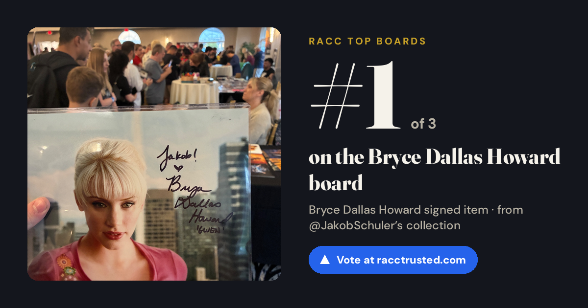 Share card: #1 of 3 on the Bryce Dallas Howard board
