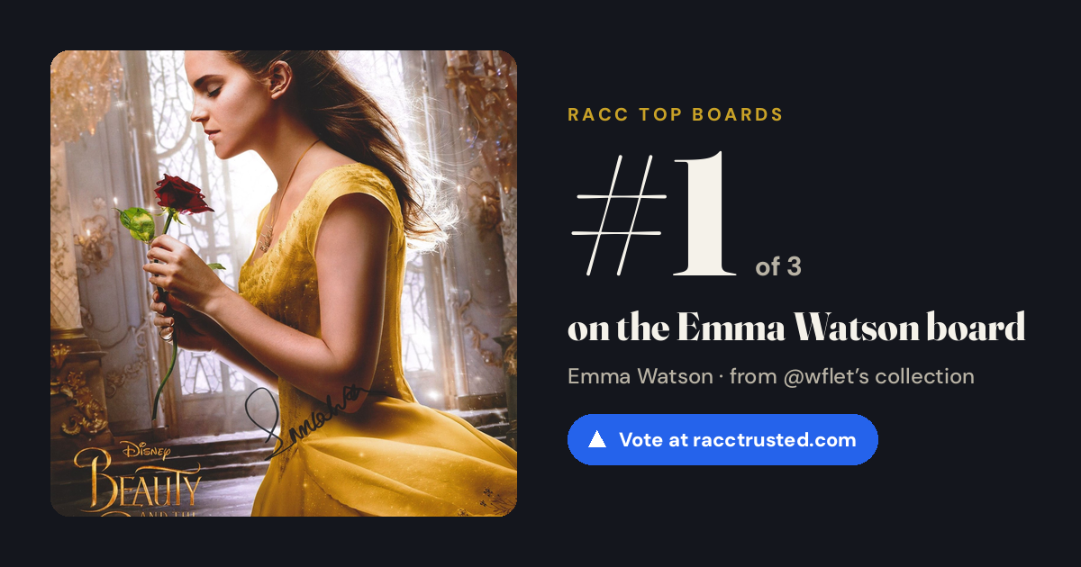 Share card: #1 of 3 on the Emma Watson board