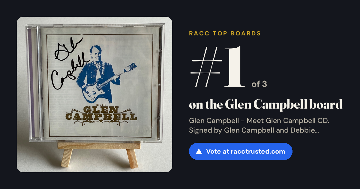 Share card: #1 of 3 on the Glen Campbell board