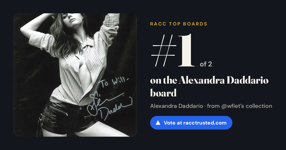 Share card: #1 of 2 on the Alexandra Daddario board