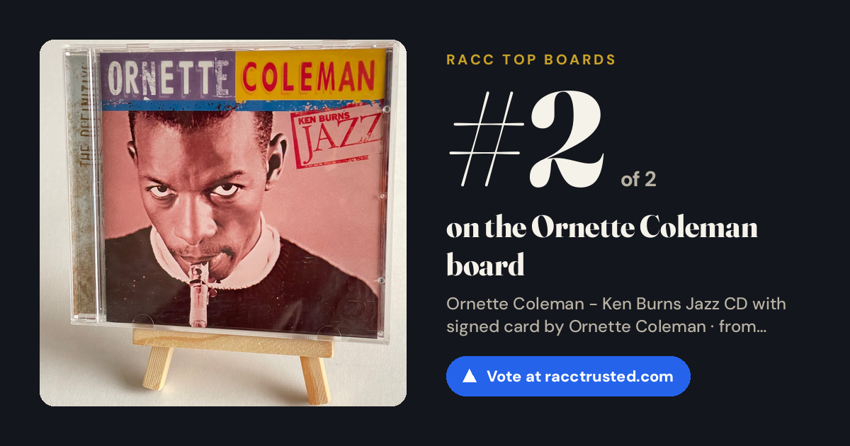Share card: #2 of 2 on the Ornette Coleman board