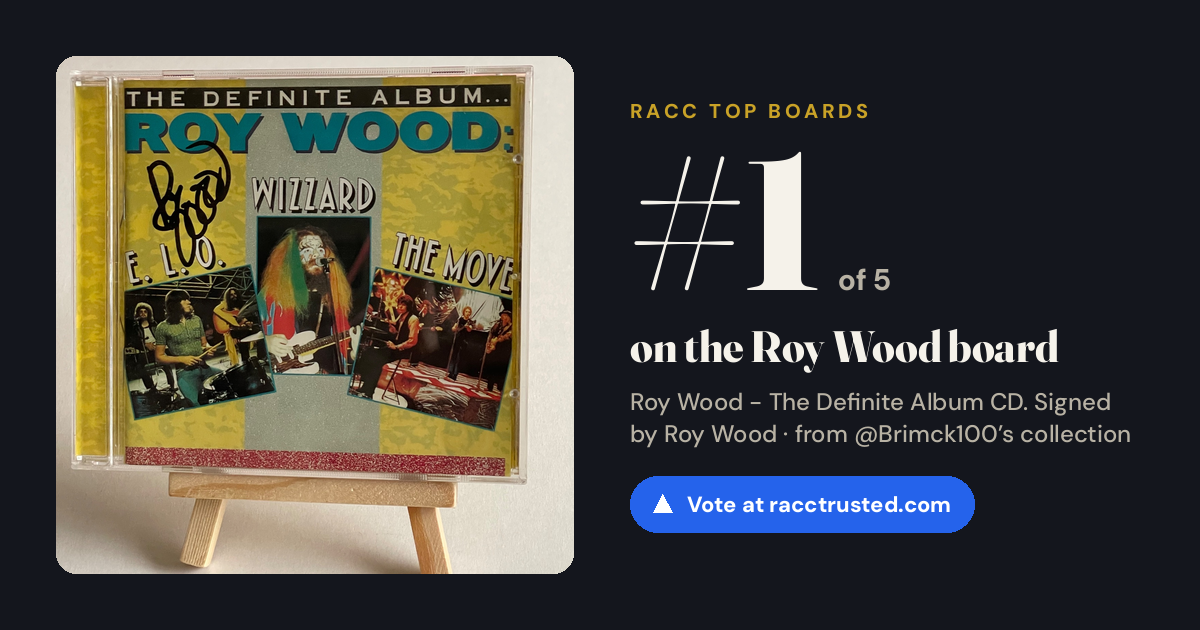 Share card: #1 of 5 on the Roy Wood board
