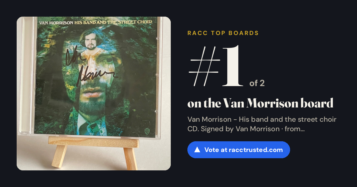 Share card: #1 of 2 on the Van Morrison board