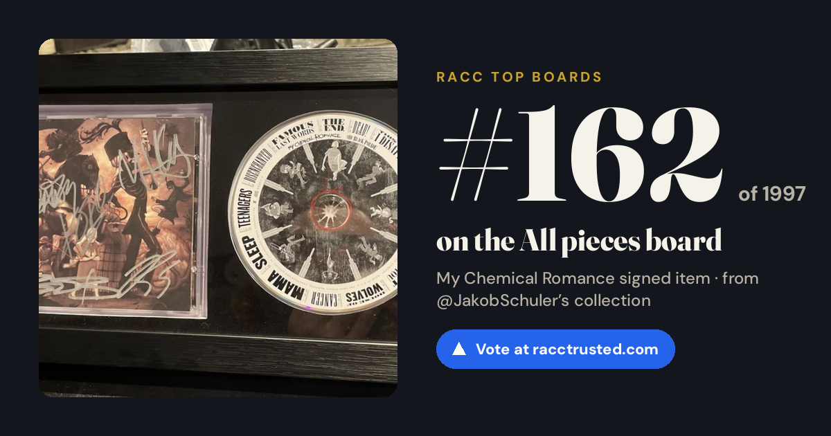 Share card: #162 of 1997 on the All pieces board