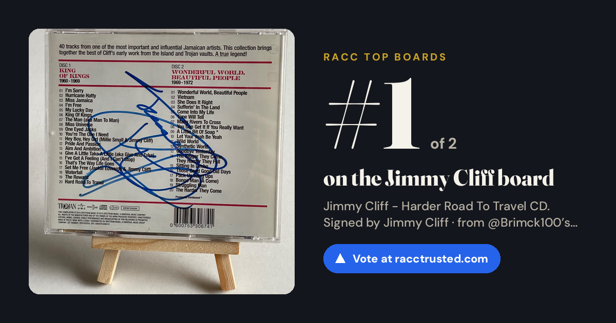 Share card: #1 of 2 on the Jimmy Cliff board