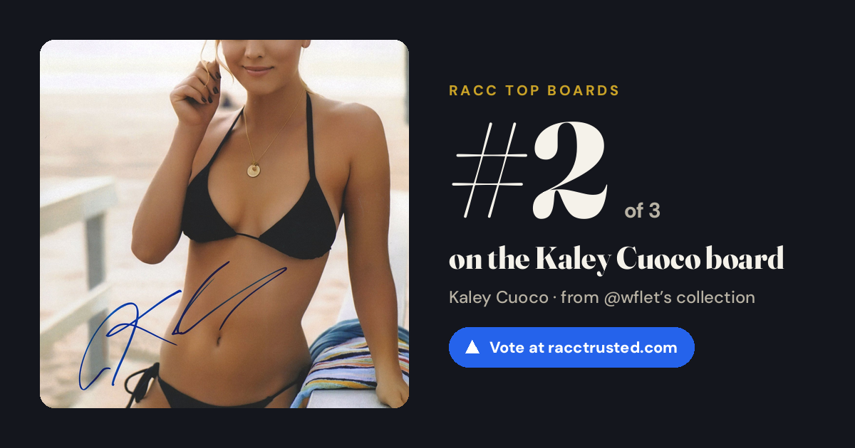 Share card: #2 of 3 on the Kaley Cuoco board