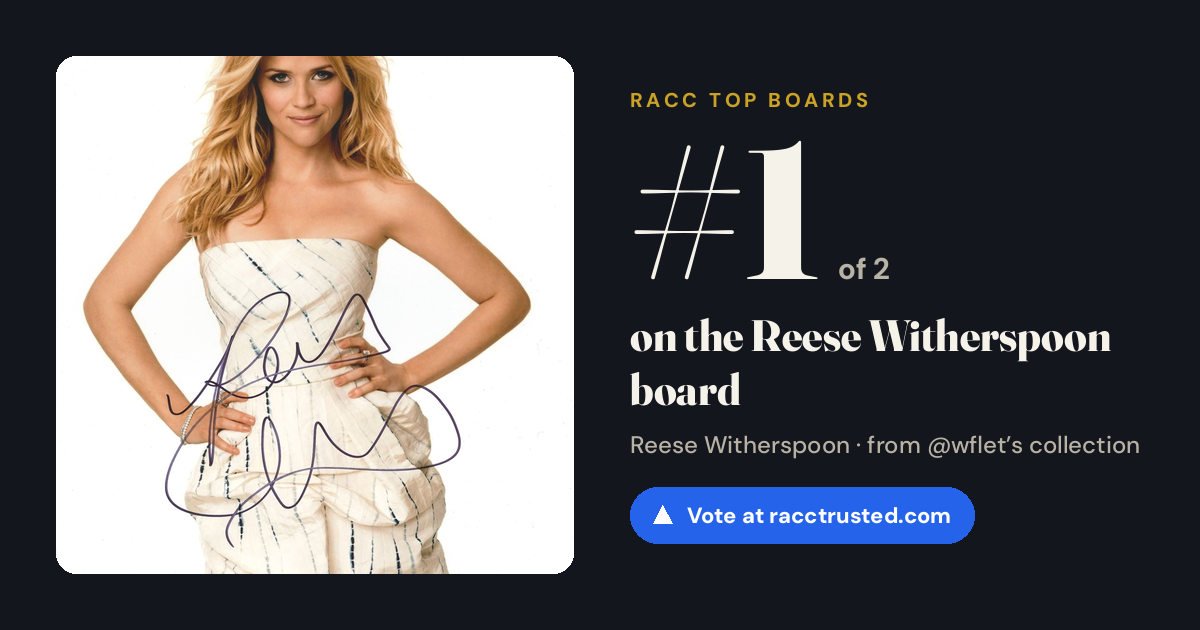 Share card: #1 of 2 on the Reese Witherspoon board