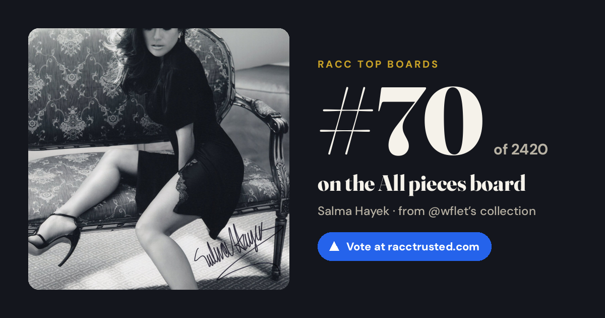 Share card: #70 of 2420 on the All pieces board