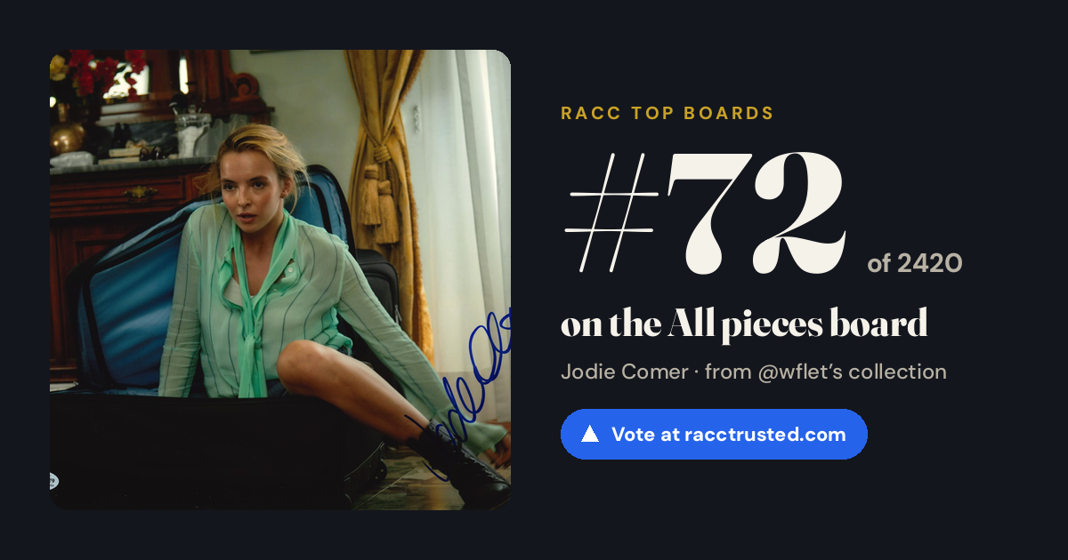 Share card: #72 of 2420 on the All pieces board