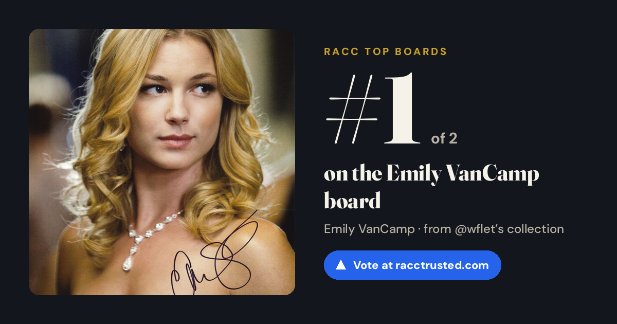 Share card: #1 of 2 on the Emily VanCamp board