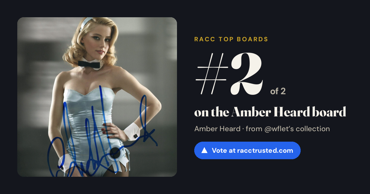 Share card: #2 of 2 on the Amber Heard board