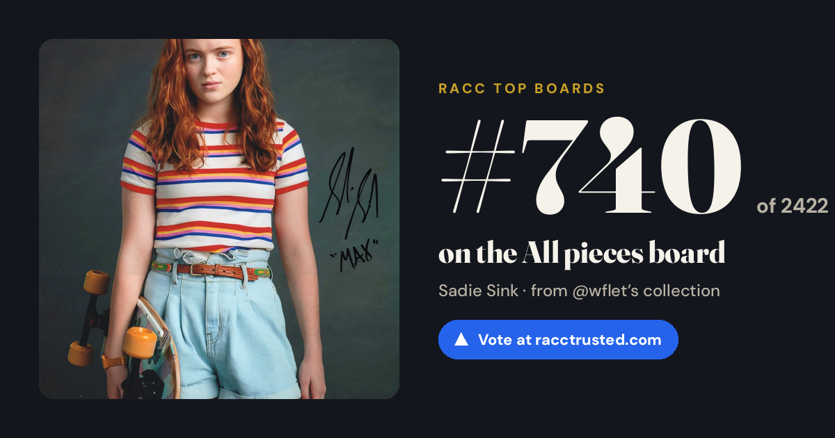 Share card: #740 of 2420 on the All pieces board