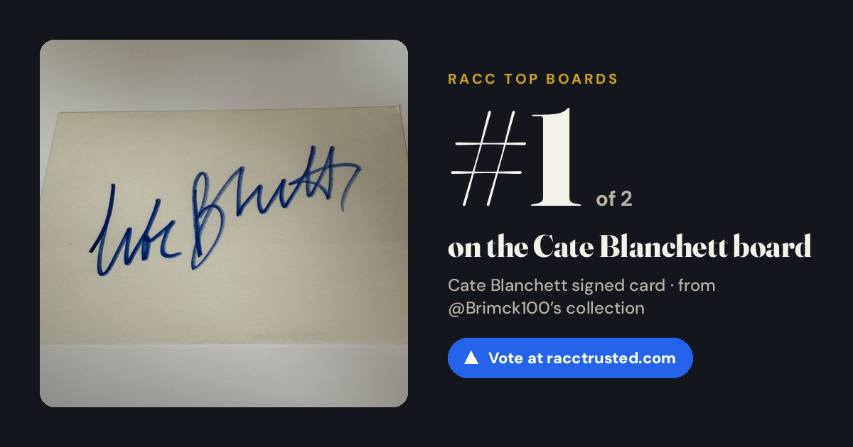 Share card: #1 of 2 on the Cate Blanchett board