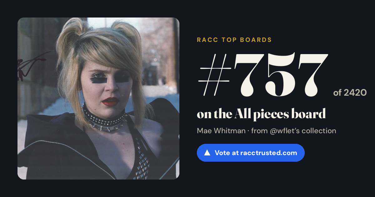 Share card: #757 of 2420 on the All pieces board