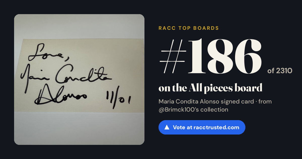 Share card: #186 of 2304 on the All pieces board