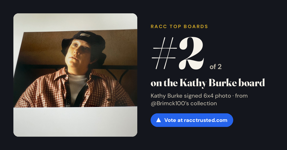 Share card: #2 of 2 on the Kathy Burke board
