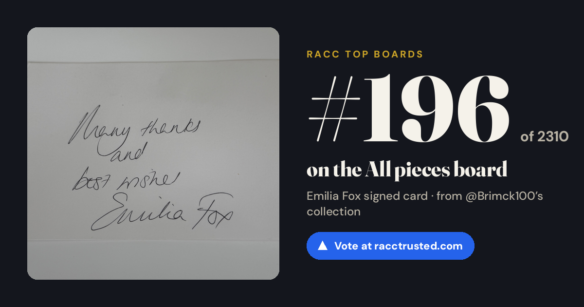 Share card: #196 of 2310 on the All pieces board