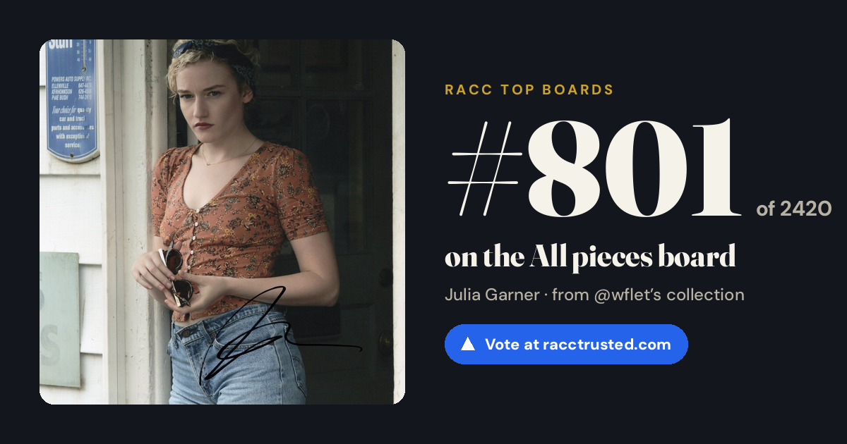 Share card: #801 of 2420 on the All pieces board