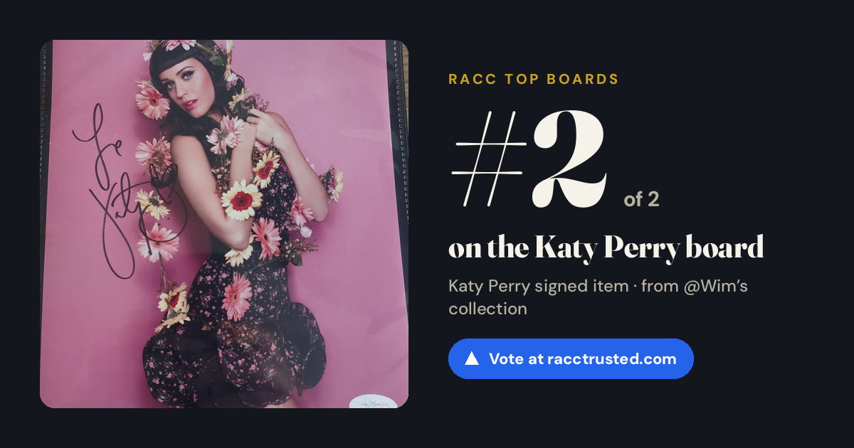 Share card: #2 of 2 on the Katy Perry board