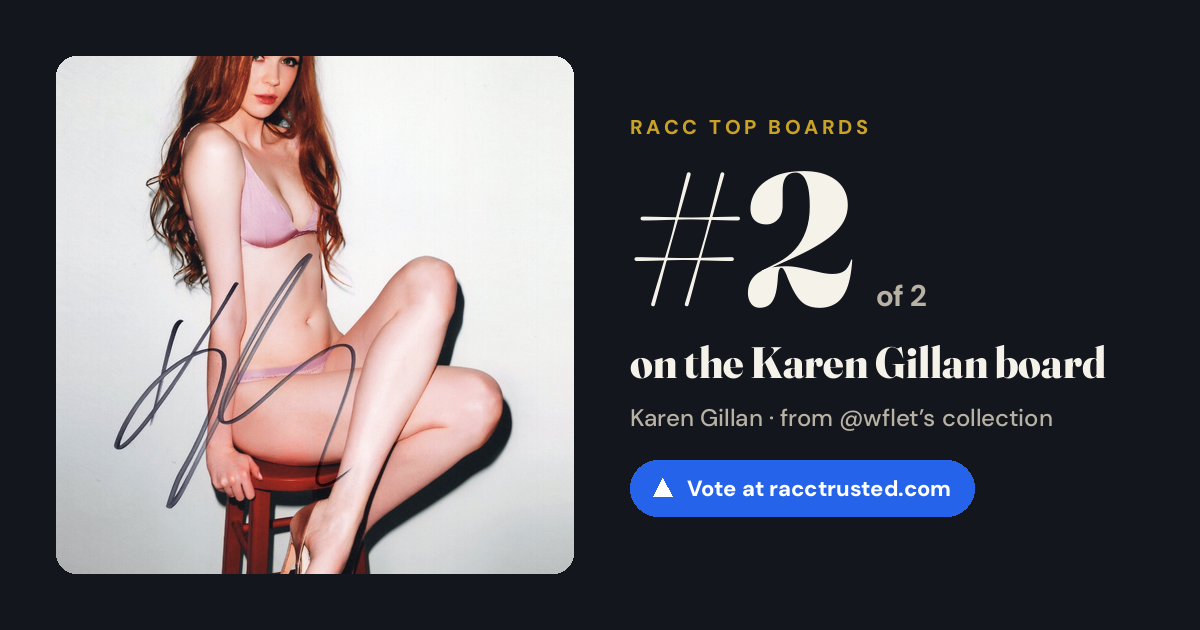 Share card: #2 of 2 on the Karen Gillan board