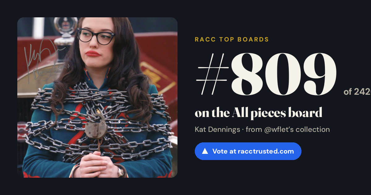 Share card: #809 of 2420 on the All pieces board
