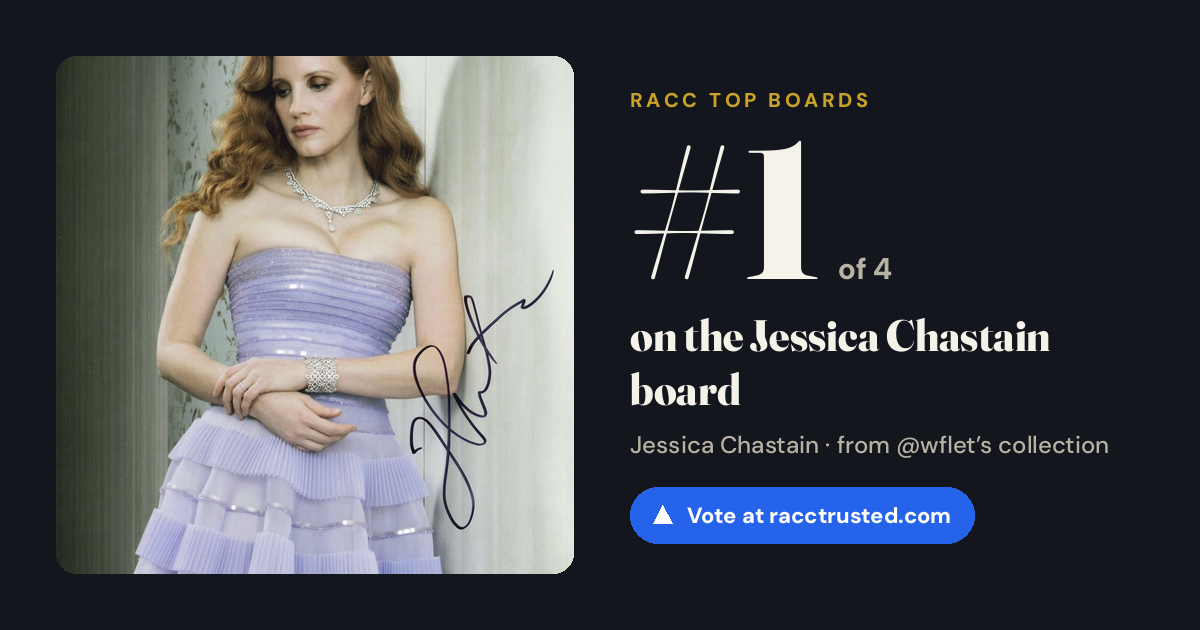 Share card: #1 of 4 on the Jessica Chastain board